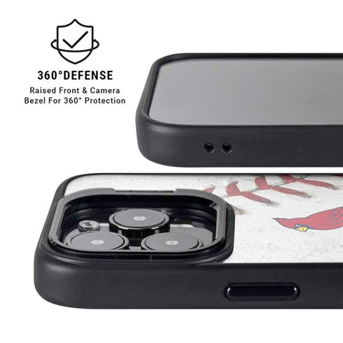 MLB St. Louis Cardinals Game Ball iPhone 15 Pro Kickstand Case